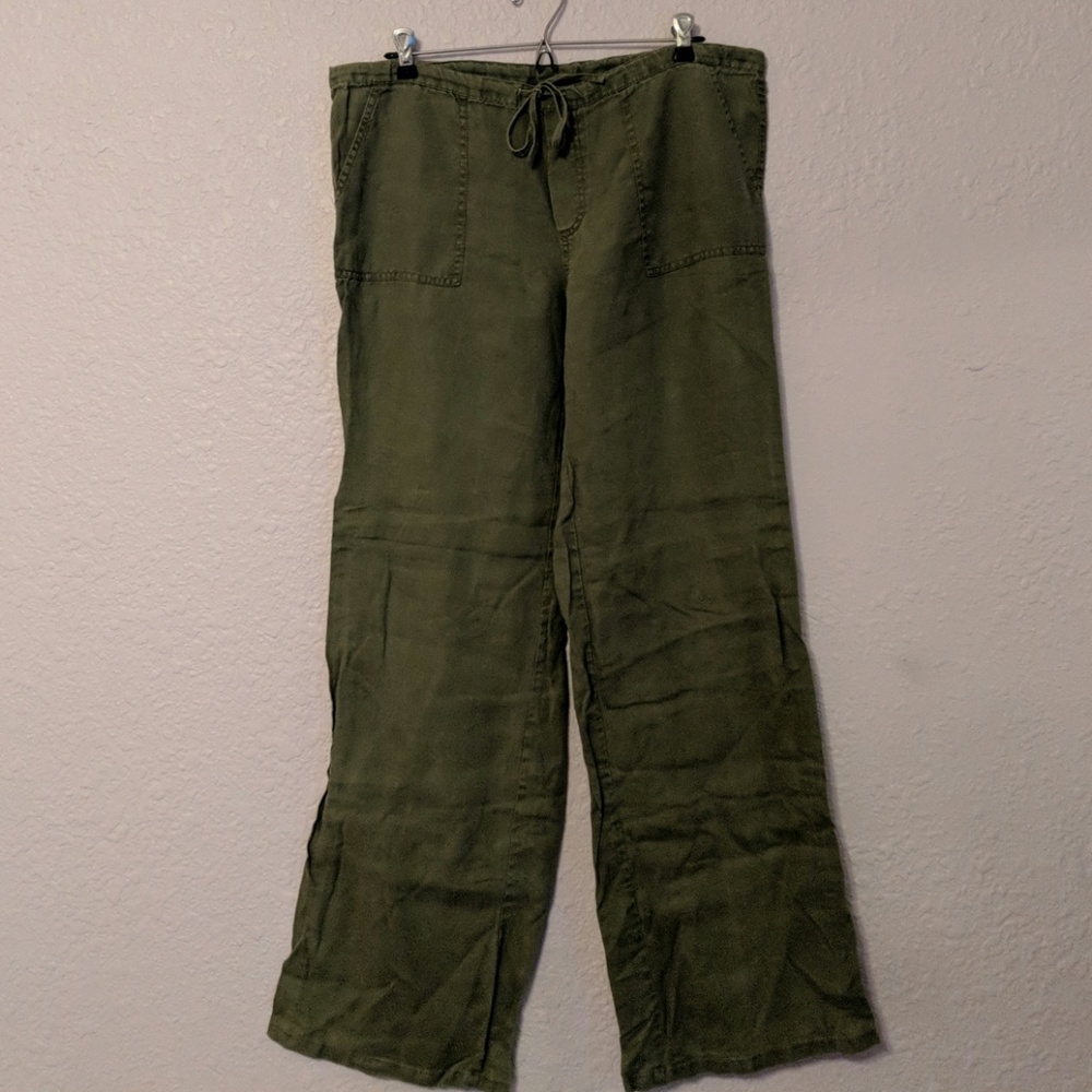 London Jean Green Casual Pants